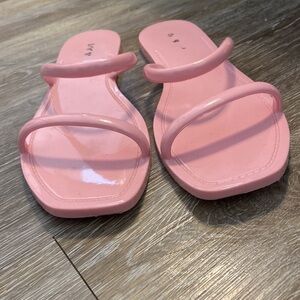 Steve Madden Pink Double Strap Jelly Sandals
